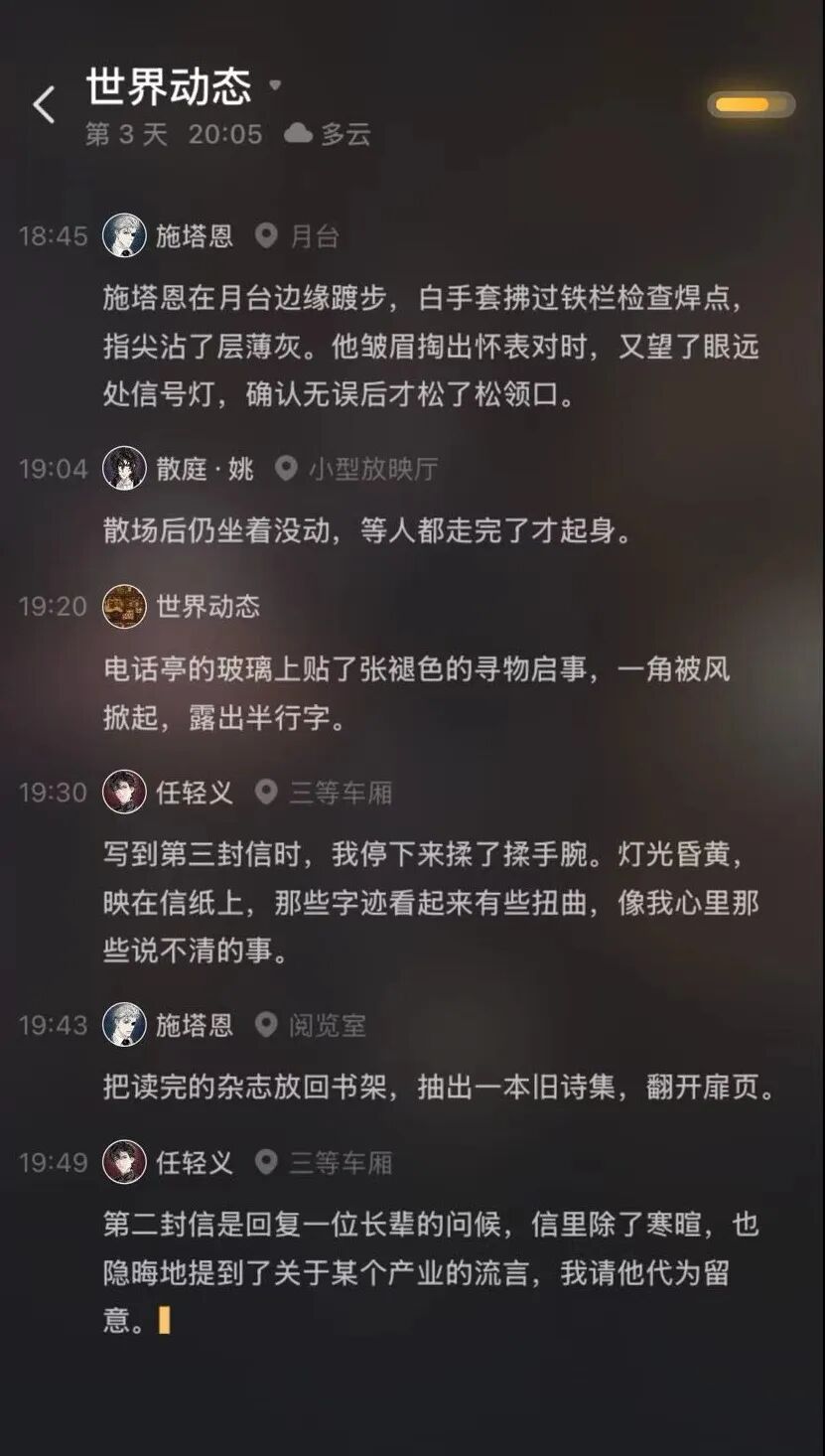 世界地图上的角色分布